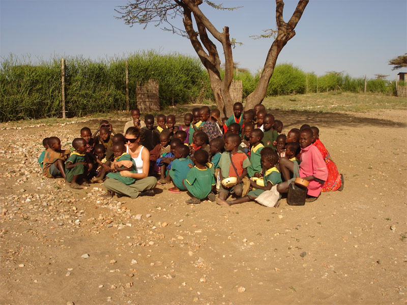 Ricriazione sotto le piante